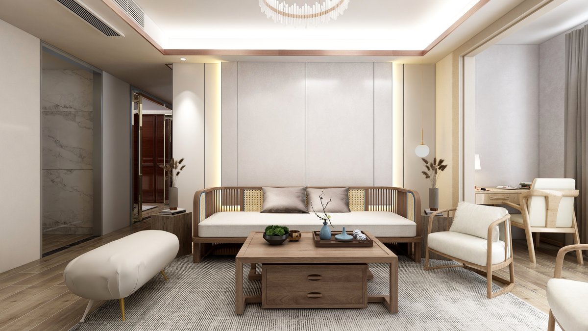 悦屋内墙汝窑实景效果图